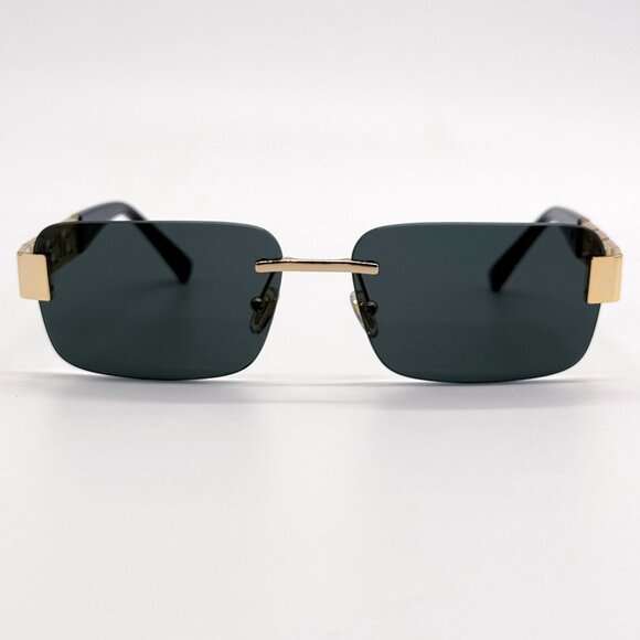 NEW VERSACE SUNGLASSES VE2298 1002/87 GOLD/GRAY WOMEN EYEWEAR VE2298 100287 main image 5